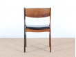 Suite de 6 chaises scandinaves en palissandre de Rio