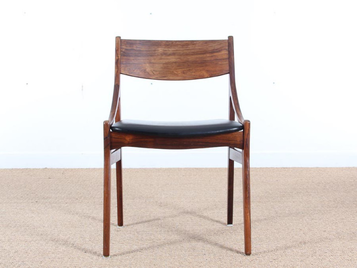 Set of 6 scandinavian chairs in rosewood by  H. Vestervig Eriksen