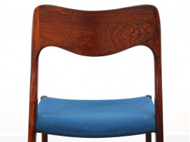 Set of 4 chairs in rosewood, model 71