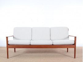 Danish modern 3 seats sofa in teak model PJ56/3