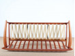 Banquette  scandinave 3 places  en teck modèle PJ56/3 (Revêtement au choix)