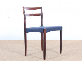 Mid-Century Modern scandinavian set of 4 dining chairs in Rio rosewood by Harry Østergaard 