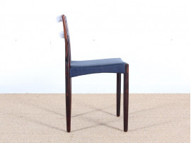 Mid-Century Modern scandinavian set of 4 dining chairs in Rio rosewood by Harry Østergaard 