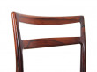 Mid-Century Modern scandinavian set of 4 dining chairs in Rio rosewood by Harry Østergaard 