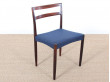 Mid-Century Modern scandinavian set of 4 dining chairs in Rio rosewood by Harry Østergaard 