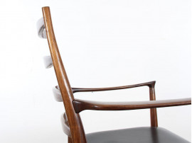 Mid-Century Modern scandinavian pair of armchairs in Rio rosewood by Tøbjorn Afdal, Model 113 A