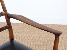 Mid-Century Modern scandinavian pair of armchairs in Rio rosewood by Tøbjorn Afdal, Model 113 A