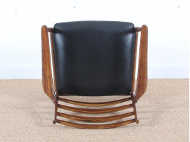 Mid-Century Modern scandinavian pair of armchairs in Rio rosewood by Tøbjorn Afdal, Model 113 A