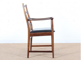 Mid-Century Modern scandinavian pair of armchairs in Rio rosewood by Tøbjorn Afdal, Model 113 A