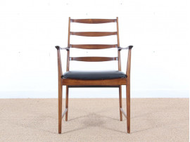 Mid-Century Modern scandinavian pair of armchairs in Rio rosewood by Tøbjorn Afdal, Model 113 A