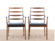 Mid-Century Modern scandinavian pair of armchairs in Rio rosewood by Tøbjorn Afdal, Model 113 A