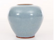 Petit vase en céramique scandinave bleu clair