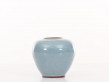 Petit vase en céramique scandinave bleu clair