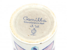 Vase en céramique scandinave à motif floral Camilla