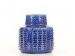 Mid-Century Modern ceramic blue vase by Per and Annelise Linnemann Schmidt for Palshus