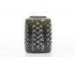 Mid-Century Modern ceramic dark green vase by Per and Annelise Linnemann Schmidt for Palshus