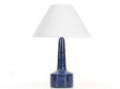 Mid-Century Modern ceramic blue lamp  by Per and Annelise Linnemann Schmidt for Palshus