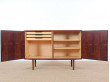 Mid-Century  modern  side board in Rio rosewood by Poul Hundevad