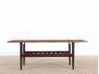 Mid-Century  modern  coffe table in Rio rosewood by Grete Jalk