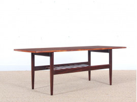 Table basse scandinave en palissandre de Rio.