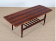 Table basse scandinave en palissandre de Rio.