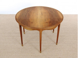 Mid-Century  modern large  coffe table in walnut by Ole Wanscher