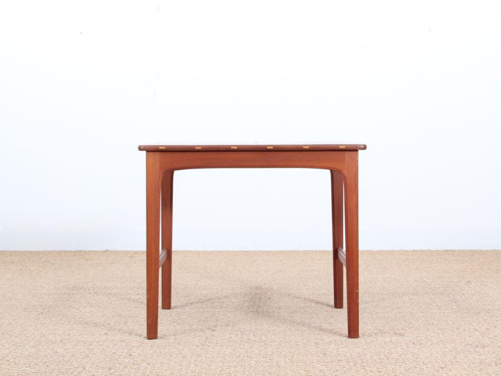 Mid-Century  modern  side table in solid teak by Yngvar Sandström.