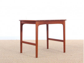 Mid-Century  modern  side table in solid teak by Yngvar Sandström.