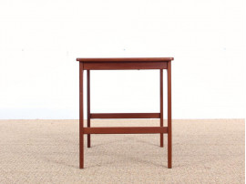 Mid-Century  modern  side table in solid teak by Yngvar Sandström.