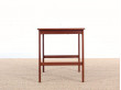 Mid-Century  modern  side table in solid teak by Yngvar Sandström.