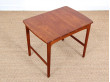 Mid-Century  modern  side table in solid teak by Yngvar Sandström.