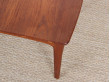 Mid-Century  modern  side table in solid teak by Yngvar Sandström.