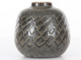 Mid-Century Modern ceramic round vase by Carl-Harry Stalhane for Rorstrand