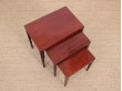 Mid-Century  modern  nesting tables in mahogany by Severin Hansen