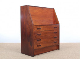 Mid-Century Modern Danish secretary in Rio rosewood by Dyrlund