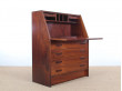 Mid-Century Modern Danish secretary in Rio rosewood by Dyrlund