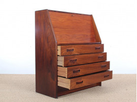 Mid-Century Modern Danish secretary in Rio rosewood by Dyrlund