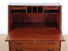 Mid-Century Modern Danish secretary in Rio rosewood by Dyrlund