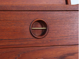 Mid-Century Modern Danish secretary in teak by Arne Hovmand-Olsen 