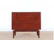 Mid-Century Modern Danish chest of drawers in teak by Arne Hovmand-Olsen 