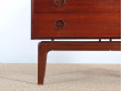 Mid-Century Modern Danish chest of drawers in teak by Arne Hovmand-Olsen 