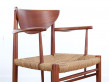 Mid-Century Modern Danish pair of armchairs in teck model 317 by Hvidt & Mølgaard Nielsen