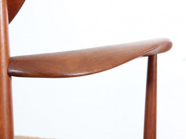Mid-Century Modern Danish pair of armchairs in teck model 317 by Hvidt & Mølgaard Nielsen