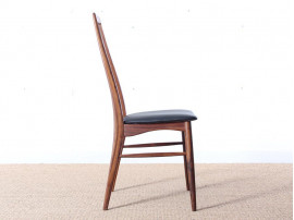 Mid-Century Modern Danish set of 4 chairs in Rio rosewood model Eva by Niels Kofoed 