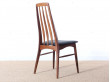 Mid-Century Modern Danish set of 4 chairs in Rio rosewood model Eva by Niels Kofoed 