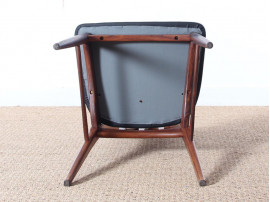 Mid-Century Modern Danish set of 4 chairs in Rio rosewood model Eva by Niels Kofoed 