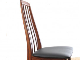 Mid-Century Modern Danish set of 4 chairs in Rio rosewood model Eva by Niels Kofoed 