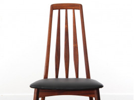 Mid-Century Modern Danish set of 4 chairs in Rio rosewood model Eva by Niels Kofoed 