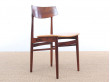 Mid-Century Modern danish set of 4 rio rosewood dining chairs