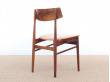 Mid-Century Modern danish set of 4 rio rosewood dining chairs